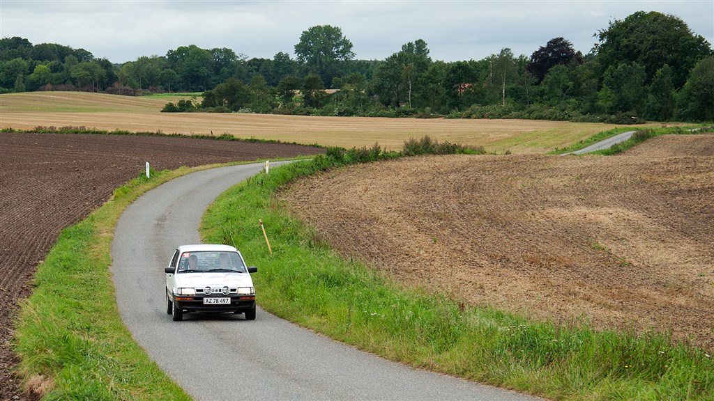 Elite-klassen i 4. afdeling af Danmarksmesterskabet i pålidelighedsløb blev vundet at Lars Palle, Varde og Poul Bo Madsen, Struer.
(Foto: rallypics.dk-Viggo Johansen)